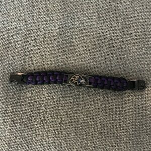 Ravens bracelet with black band